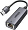 UGREEN Adaptateur USB vers Ethernet Gigabit 1000Mbps RJ45 Réseau Compatible avec Switch Mi Box S 4 3 MacBook Pro Air Plug Play sous Windows 11 10 8,1 8 MacOS Android (Noir)