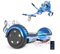 VOUUK Hoverboard da 6,5 pollici con sedile, Hoverboard con go-kart, Bluetooth e luce LED, adatto per i bambini