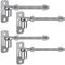 Insaga Torscharnier M12, 4er Schwerlast Gartentor Scharnier 16mm Kloben J-haken zu Bolzen mit Augen Platte Edelstahl Zauntor Torangel Verstellbar zum Schraube für Bauernhof Tor/Feld/Holzzaun, 254mm