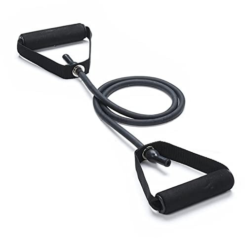 HaseM Corde de Tension Droite de 30 LB, Corde de Tension 3TPE Noire Ferme et Sûre, Corde élastique D'entraînement de Traction