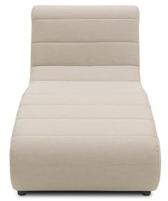 DOMO. collection Outdoor Sofa Borkum, Longchair wetterfest, Gartenmöbel, Gartenliege, Liege, Sofa, Gartensofa, Polsterliege 73 x 152 x 80 cm (BxTxH), taupe