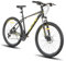 Hiland 27,5 Zoll Aluminium Mountainbike, 21 Gänge hydraulische Scheibenbremsen Fahrrad, Lock-Out Federgabel Fahrrad für Herren Frauen, MTB Erwachsene Männer Damen Fahrrad, Schwarz