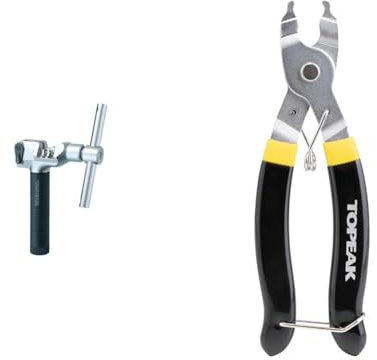 Topeak All Speeds Chain Tool Kettennieter, Silver, 8.6 x 2.8 x 12.8 cm & Unisex – Erwachsene Powerlink Pliers Miniwerkzeuge, Schwarz-Gelb, 17cm