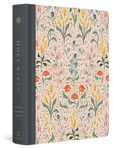 ESV Single Column Journaling Bible, Artist Series, Red Letter (Cloth over Board, Lulie Wallace, In Bloom): English Standard Version, Lulie Wallace, in ... Artist Series, Red Letter With Ribbon Marker