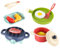 KOMBIUDA Küchenspielzeug Set Elektrischer Grill Mit Licht Und Sound Kreatives Kochspielzeug Für Adorable Cooking Plaything Zubehör Für Rollenspiele Zufällige Designs Batterien Nicht