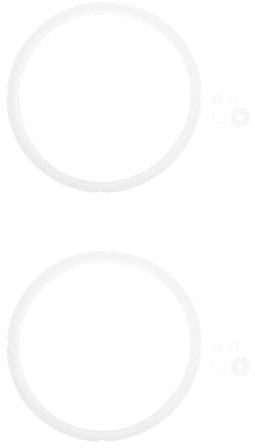 PartyKindom 2sets Anello di Ricambio per Pentola Pressione Silicone Alimentare Guarnizione Ermetica per Modelli