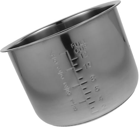 Stainless Steel Inner，304 Stainless Steel Rice Cooker Pot Electric Cooker Replacement Inner Pot Liner Non-Stick Cooking Pot(24.00X24.00X15.90CM)