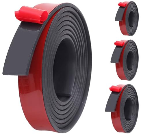 Solid Rubber Plate Seal, Antirutsch Gummistreifen Stoßdämpfender Gummistreifen zur Kollisionsvermeidung, Gummiplatten für Abdichtung Geeignet für Türen, Fenster, Sportgeräte (4 m)