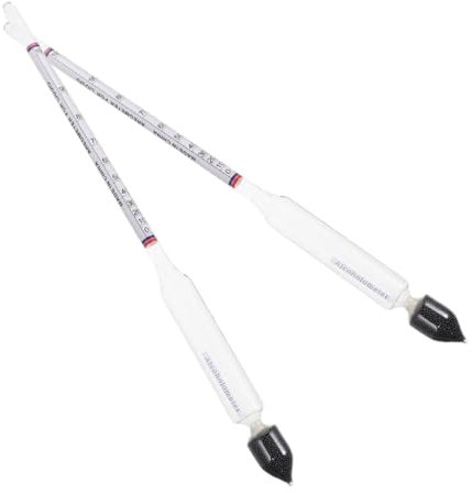 Cabilock 2pcs Alcohol Level Tester Alcoholometer Dual Scale for Precise Alcohol Concentration Measurement