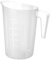 HENDI Messbecher, mit Skalierung, Stapelbar, Bruchsicher, 3,0L, ø181x(H)233mm, Polypropylen (Packung mit 10)