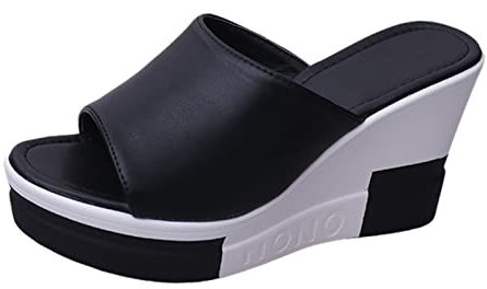 Luadnysin Chaussure Été Femme Sandales Mariage Nu Pieds Sandale Pied Ete Chic Et Confortable Chaussures Nue Nu-Pieds Confort Compensées Blanches Les Tropeziennes Dorées Strass Cuir