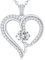 CDE Kette Damen Herz Rosegold Halskette für frauen Anhänger Buchstabenkette A-Z Personalisiert Kette Geschenk mit Anhänger Schmuck Geburtstag Weihnachten Valentinstag Muttertag (AA)