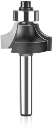 1-5pc 6mm Shank 1/4 Shank Corner Round Over Router Bit With BearingMilling Cutter For Wood Woodwork Tungsten Carbide(1I4X5I8)