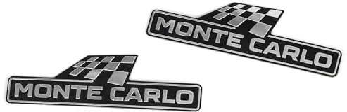 Skoda 6VA853041 6VA853042 Schriftzug Monte Carlo Aufkleber Kotflügel Dekorfolie Emblem Logo