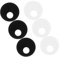 Tofficu 6pcs Webcam Privacy Stickers Round Phone Camera Covers for Laptop and Smartphone Easy Peel and Stick Durable Security Decals Black White for Personal Protection