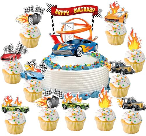 16 Stück Tortendeko, Cake Topper, Kuchen Deko Geburtstag | Cake Topper, Kuchen Deko, Geburtstag Party Dekoration, Geeignet für Geburtstage