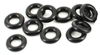 LAXALO 20 Stück O-Typ-Dichtungen aus Nitrilkautschuk, schwarz, NBR, Querschnitt 0,5 mm, O-förmige Ringe, Ölbeständigkeit(1.8x0.8x0.5mm)