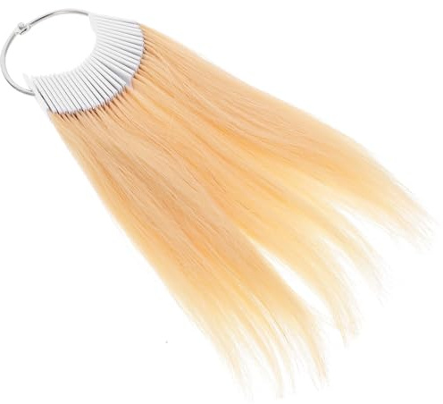 Parliky 30pièces Nuancier Couleur Cheveux Mèches Naturelles Cheveux Humains pour Tests de Teinture Mèches Hypoallergéniques Adaptées aux Salons et Expérimentations de Coloration