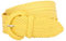 5,1 cm breiter, handgefertigter, weicher, metallischer, geflochtener runder Gürtel Gr. S/M (28/30 Taille), gelb