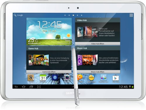 Samsung Galaxy Note 10.1 GT-N8010ZWADBT WiFi only (25,7 cm (10,1 Zoll) Tablet (Quad-core, 1,4GHz, 16GB interner Speicher, 5 Megapixel Kamera, Android 4.0) white