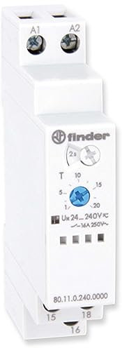 Finder serie 80 - Temporizador multitensión monofunción 240vac/corriente continua