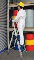 Munk Günzburger Steigtechnik 41507 Aluminium Stufen-Stehleiter Arbeitshöhe (max.): 3.75m