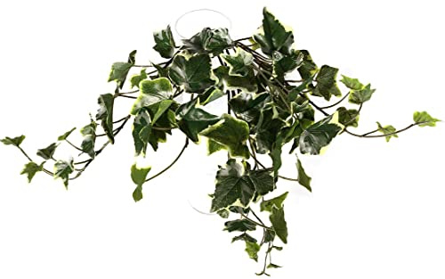 kunstpflanzen-discount.com Künstlicher Efeuhänger 45cm mit 180 Blätter - Kunst Efeu hängend zum Stecken für die Vase