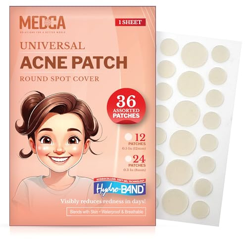 MEDca Universelles Akne Pickel Patch Absorbierendes Pflaster 36 Stück Zwei Größen