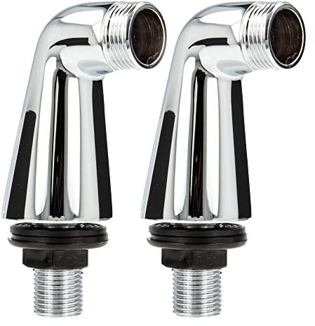 tecuro universel sur le bord de la baignoire Embouts pieds G 3/4 x g 1/2 laiton chromé (la paire)