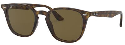 Ray-Ban Unisex-Erwachsene RB4258 Sonnenbrille, Mehrfarbig (Gestell: Havana,Gläser: braun 710/73), Small (Herstellergröße: 50)