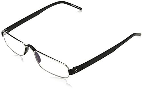 Rodenstock - Unisex Lesebrille Frau Mann - Hilfe bei Weitsichtigkeit - Entlastet Ihre Augen - Leichter und angenehmer Rahmen - Anti-Blaulicht - Für PC-Bildschirme - Edelstahl (+1 / +1,5 / +2 / +2,5)