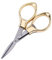 Mini Schere, Faltbare Schere Edelstahl Cutter mit Schlüsselring Loch Glassess Shaped Schere Zickzackschere Stoff für Reise/Schule/Büro/Handwerk/Home/Camping(Gold(Blisterkartenpaket))