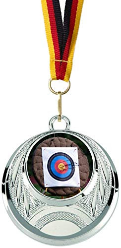 Verlag Reiner Kullack 10er-Set Medaillen »Bogenschießen«, mit 25 mm Sportfoto-Emblem (Folie, bunt)
