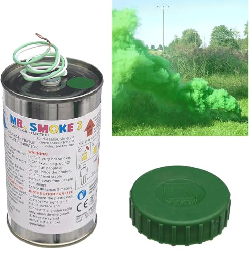 Raucherzeuger Mr. Smoke Typ 3 in Grün m. Elektrozünder