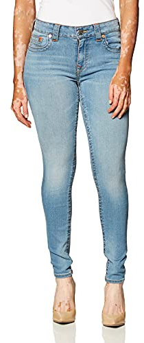 True Religion Damen Jennie Curvy Skinny Jeans, Himmelslicht, 34 EU