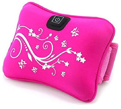 LEENP Vibrations- Schlankheits MassagegüRtel, Bewegung Taille Gewichtsverlust Gürtel für Faules, Abnehmen Fett Bauch und Form Perfekter Körper, Körperfett Reduzieren für Frauen Fat Burning,Red
