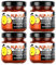 Schlump-Chili⎥4x AUAAUA® Original sehr scharfe Habanero Chili Paste mit Ingwer Set im Glas (4 x 35g)
