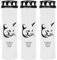 HS Candle Grabkerze - 3er Pack - (Deckel Schwarz) Grablicht ca. 7 Tage Brenndauer je Kerze - Motiv: Katze 4