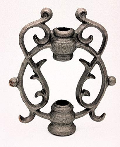 UHRIG Ornamento in ferro battuto, ghisa per recinzione, ringhiera, rete per finestre, ghisa da giardino come adesivo da giardino, traliccio UVM.