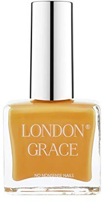 London Grace Nail Polish | Rachael 12ml | Yellow Long Lasting Vegan Eco-conscious Varnish | Quick Dry, Chip-Resistant, & No Nasties Formula