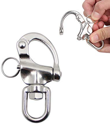 Grilli Rigging Grillo per Moschettone Grillo Girevole Grilli Sgancio Rapido Grillo a Molla Strumenti a Sgancio Rapido Girevole Moschettone A Molla Fissa Grillo Clip per Yachts Barca a Vela Spinnaker