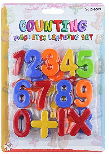 Magnetic Fridge Numbers & Symbols, Great Way for Children to Learn Counting, Preschool and Home Education Games (26 Magnetic Numbers & Symbols)