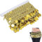 10 Yards Bauchtanzgürtel Paillettenband Trim Bauchtanz Quaste Gürtel für Kleidung Kleid Dekorationen Hochzeit Diy Brautstrauß(gold)