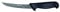 Starrett Professional Stainless Steel Kitchen Boning Knife - Narrow Curved Profile - 6-inch (150mm) - Black Handle