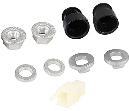 U/D Dadi di sicurezza per mozzo per bici elettrica, dadi di sicurezza per ruota di bicicletta, bulloni per asse motore, vite con albero da 12/14 mm, per componenti universali per bici (M12 posteriore)