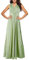 Vestido de Navidad sexy para mujer, cuello en V, espalda descubierta, plisado, sin mangas, hombros descubiertos, vestido de noche, vestido de cóctel largo, graduación, dama de honor, verde lima, S