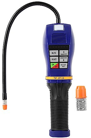 Leapiture Detector Fugas Gas XP-1A SF6 Detector Fugas Gas Halógeno Alta Sensibilidad Detector De Fugas De Refrigerante Analizador Detector De Gas Sonda Flexible De Acero Inoxidable