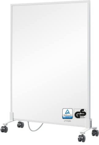 BR Bringer Infrarotheizung Standgerät - 450 Watt - Energiesparend - Mobile Elektroheizung mit Standfüßen auf Rollen - 5 Jahre Garantie, TÜV - Deutsche Qualitätsmarke (weiß)
