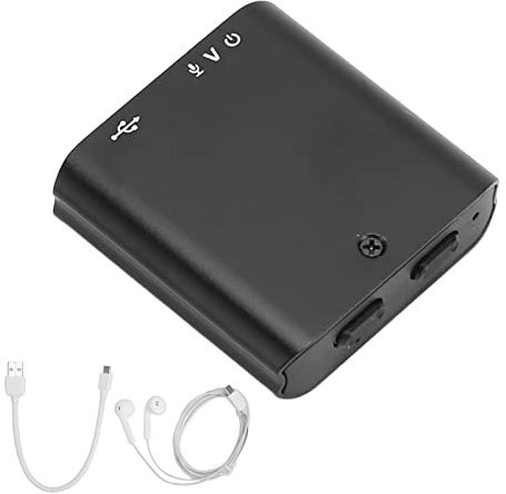 Voice Recorder, Voice Activated Recorder, Audio Recorder with 110mAh Lithium Battery, Voice Activated Recorder for Lectures Meetings, Autosave, High Definition Noise Reduction(32GB)