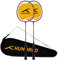 HUNDRED Powertek 100 (Set of 2) Badminton Racquet with Full Cover | Strung | Aluminium | Maximum Tension: 16-18lbs | for Intermediate player